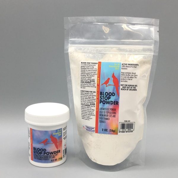 Morning Bird BLOOD STOP POWDER 0.5oz for Minor cuts, wounds or over trimmed nails